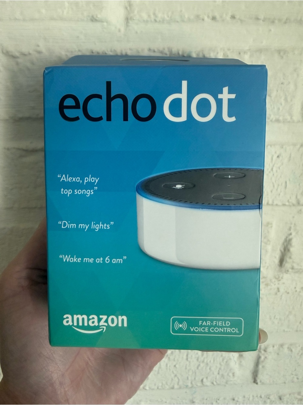 Amazon Echo Dot Smart Speaker - White and Black